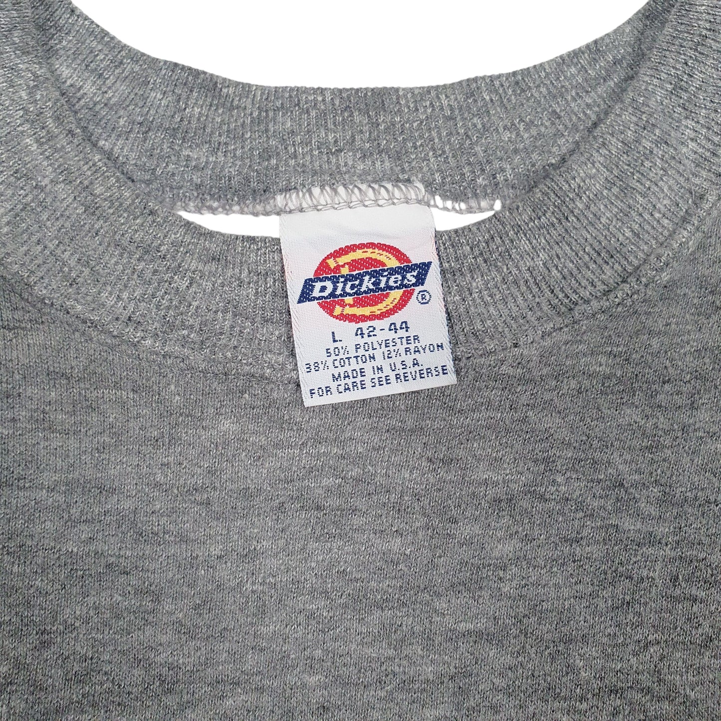 Mens Grey Dickies Vintage 90s Made In USA Crewneck Jumper