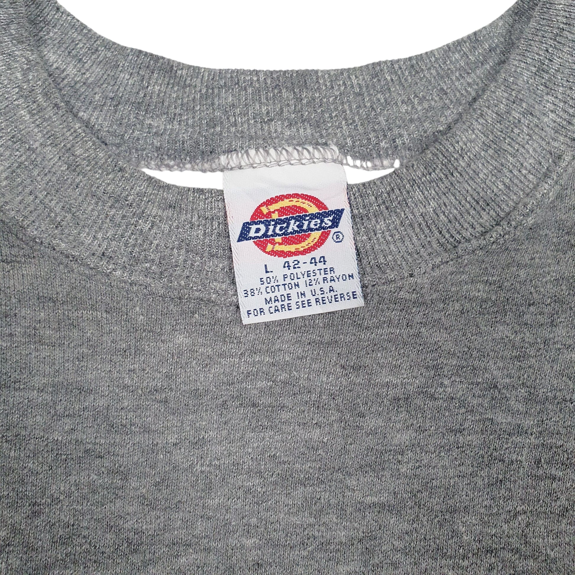 Mens Grey Dickies Vintage 90s Made In USA Crewneck Jumper