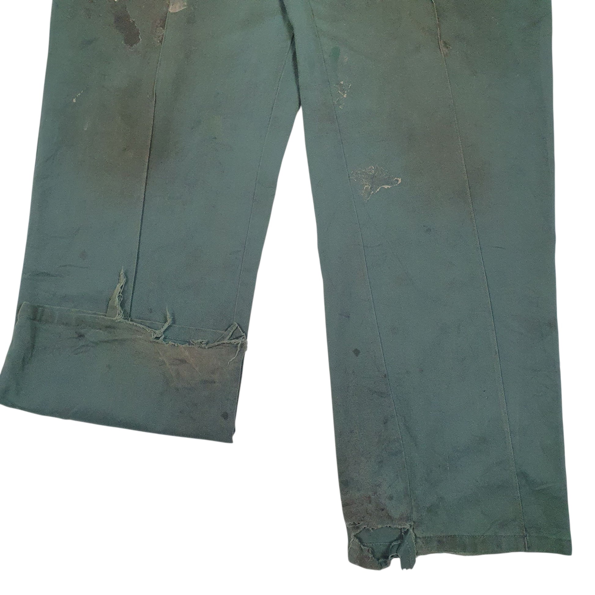 Mens Green Dickies Workwear  Trousers