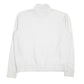 Mens White Fila Spellout Quarter Zip Jumper