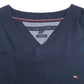Mens Navy Tommy Hilfiger Pima Cotton. V Neck Jumper