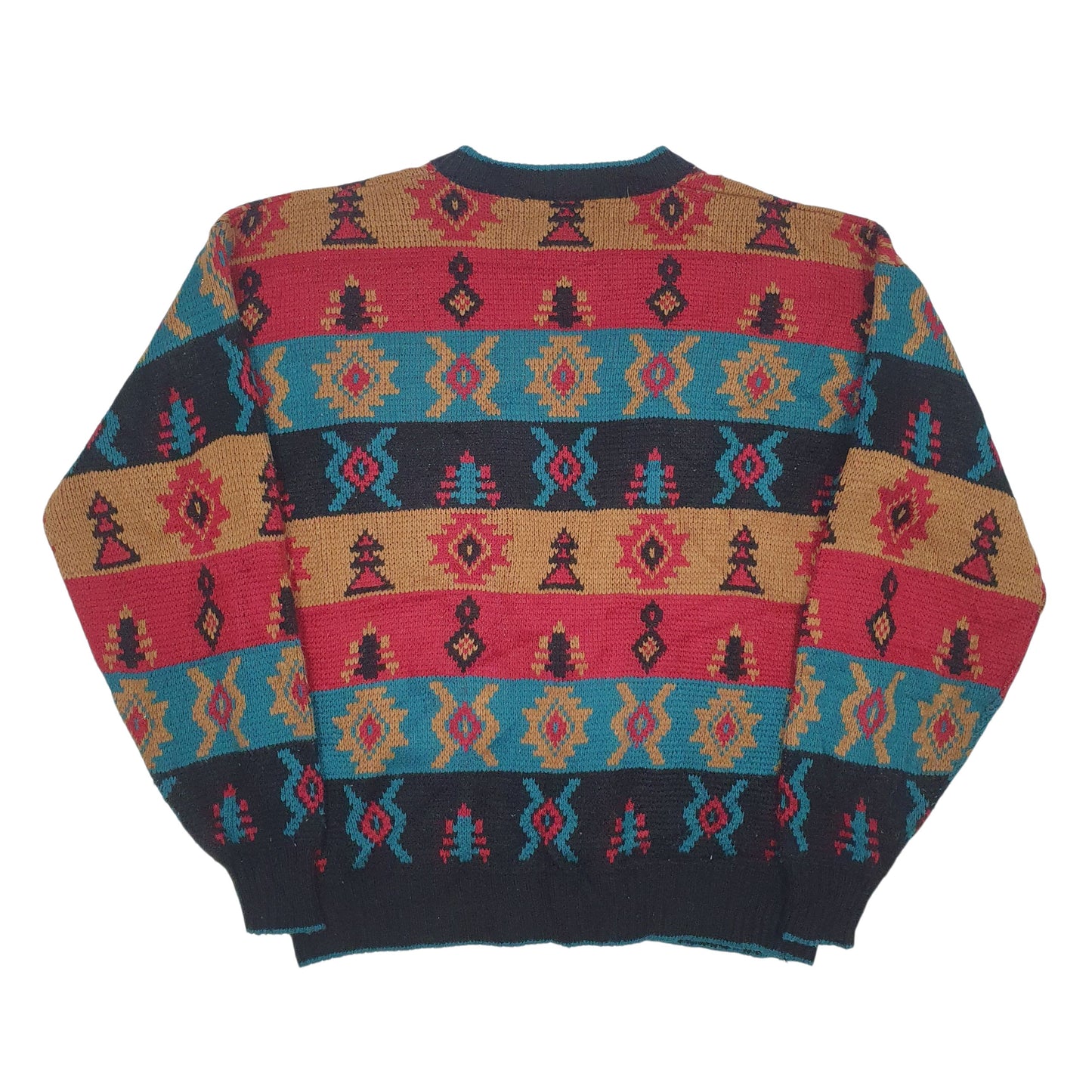 Mens Black Atlantic Traders Vintage Cardigan Jumper