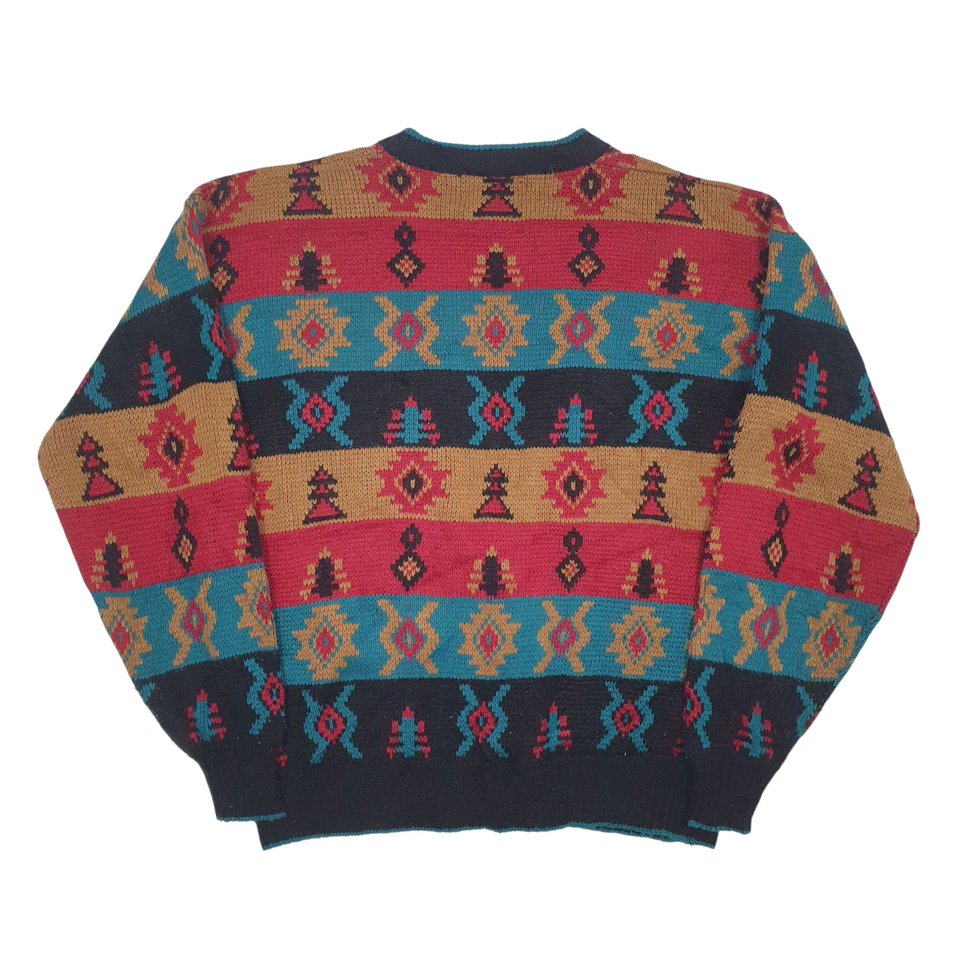 Mens Black Atlantic Traders Vintage Cardigan Jumper