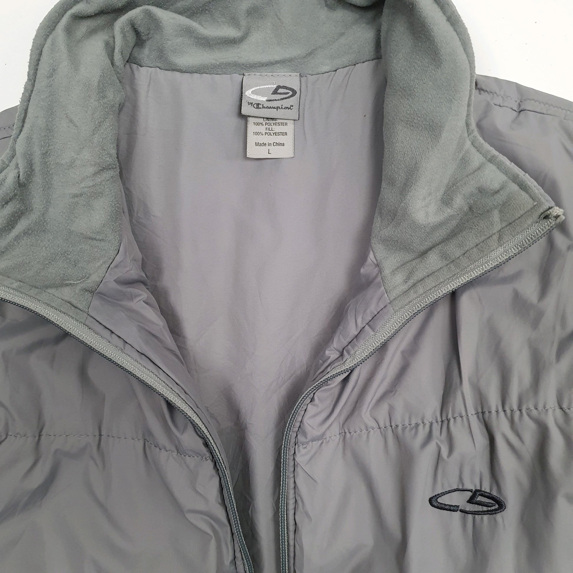 Mens Grey Champion Windbreaker  Coat