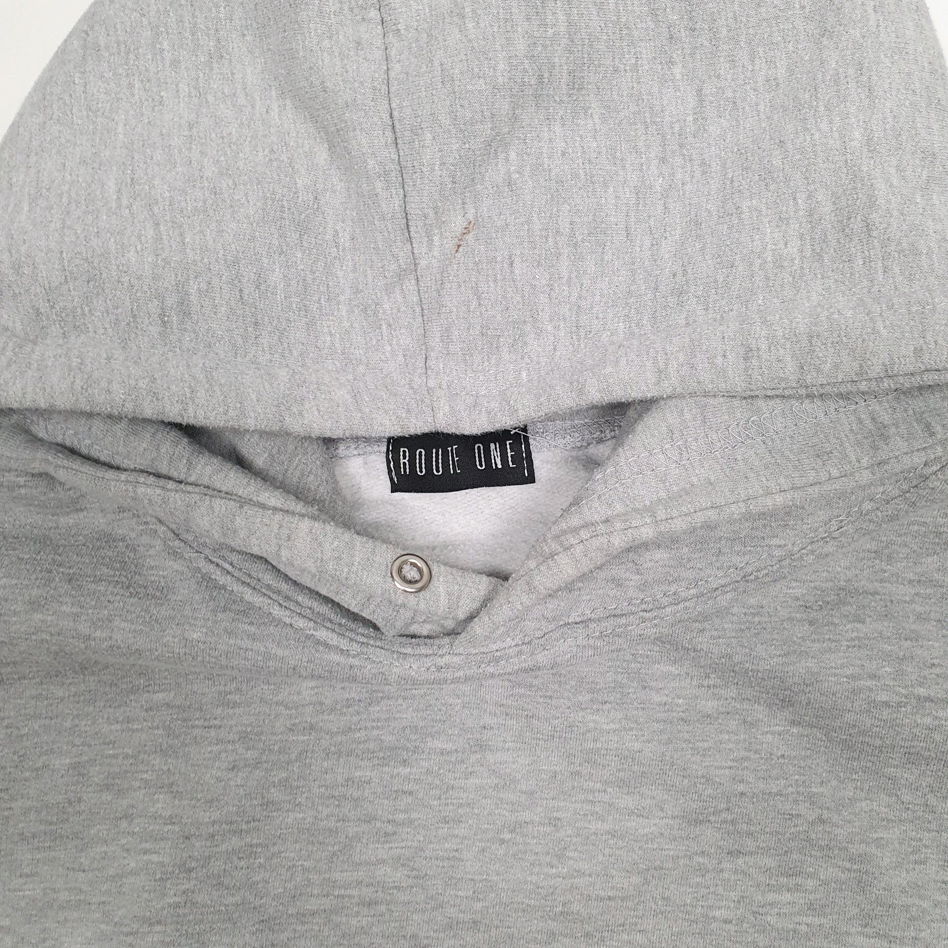 Mens Grey Route One Skateboarding Hoodie Jumper
