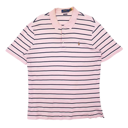 Mens Pink Polo Ralph Lauren Classic Fit Short Sleeve Polo Shirt