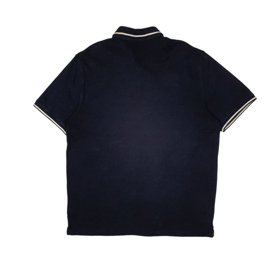 Mens Navy Tommy Hilfiger  Hoodie Polo Shirt