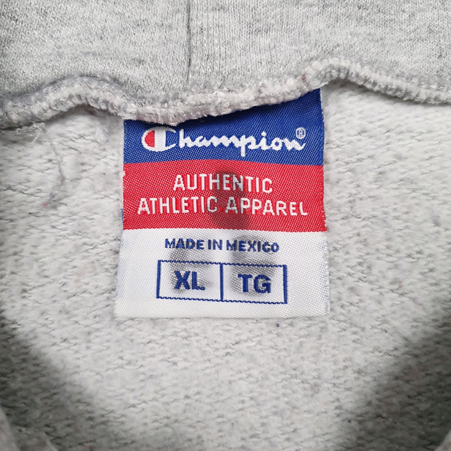 Mens Grey Champion Coastal Baseball Hoodie Jumper