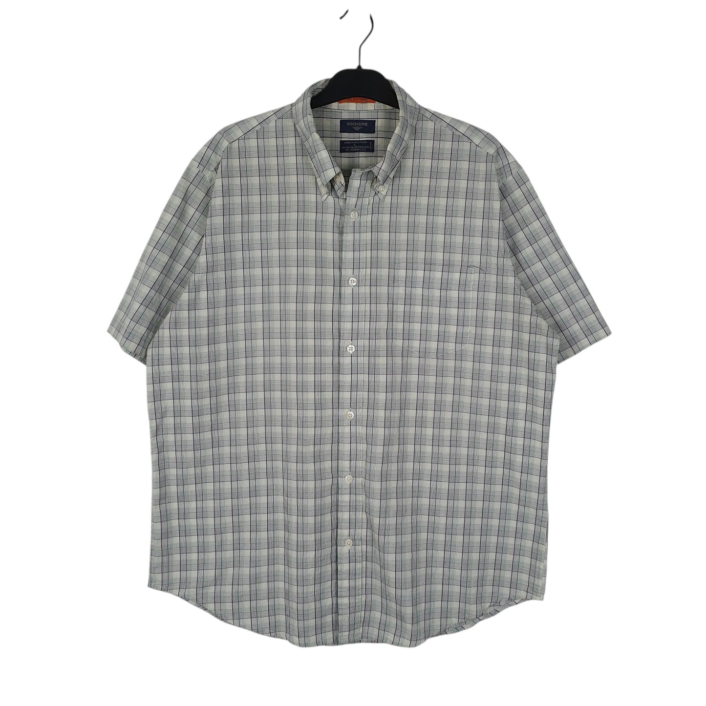 Mens Green Dockers  Short Sleeve Shirt