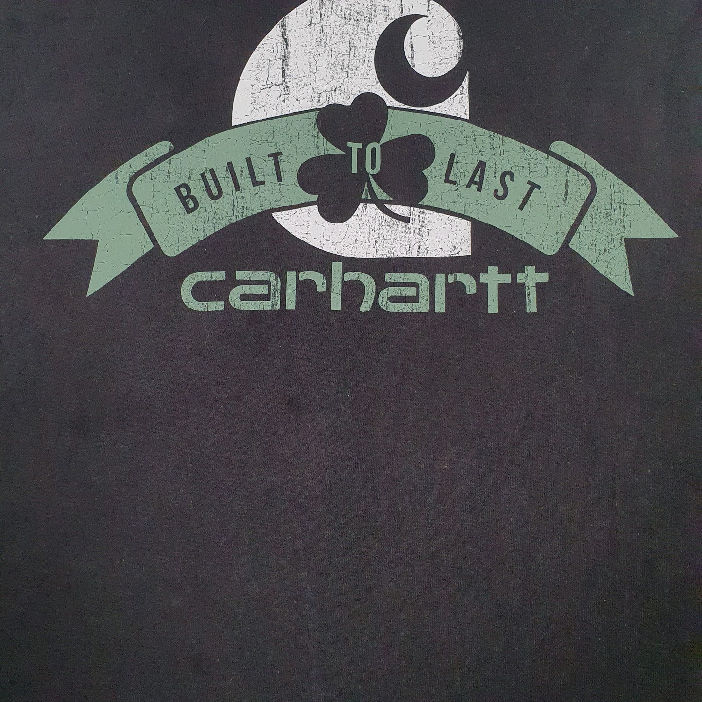 Mens Black Carhartt   T Shirt