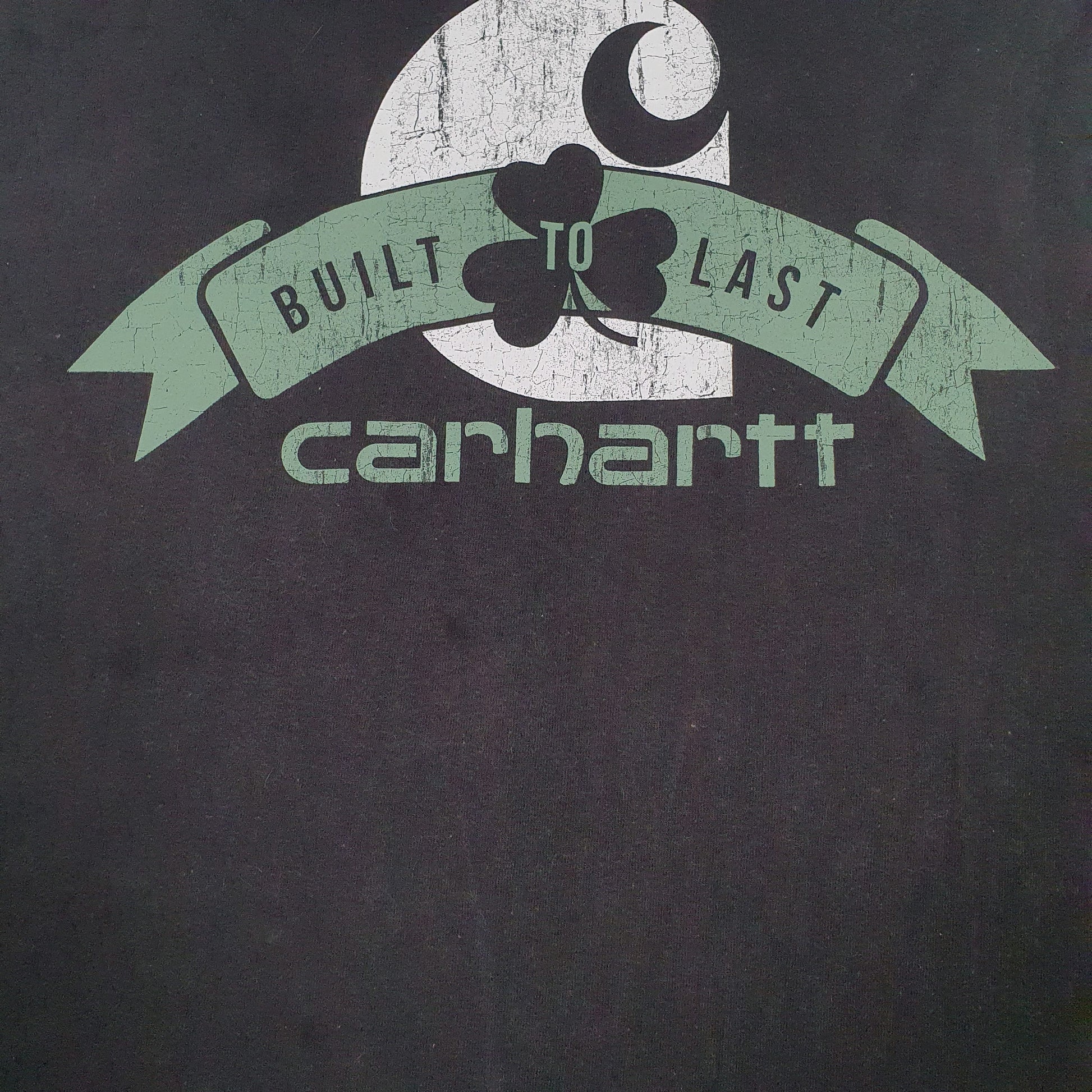 Mens Black Carhartt   T Shirt