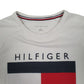 Mens White Tommy Hilfiger Lightweight Crewneck Jumper