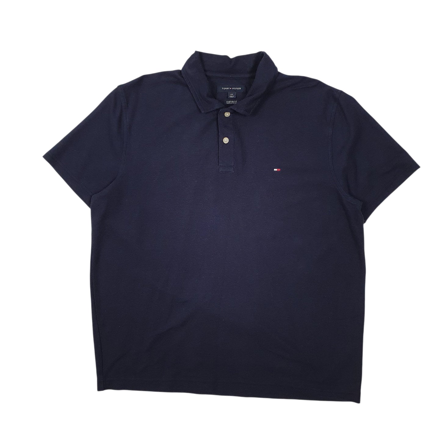 Mens Navy Tommy Hilfiger  Short Sleeve Polo Shirt