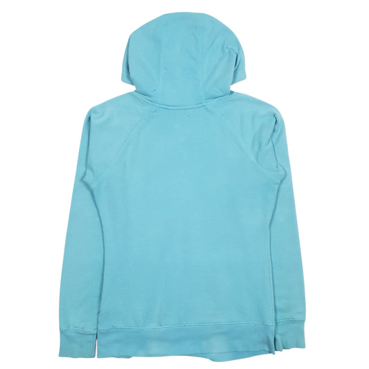 Womens Blue The North Face Spellout Hoodie Jumper
