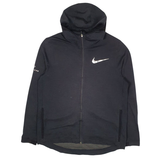 Mens Black Nike Dri Fit Hoodie Full Zip Jumper