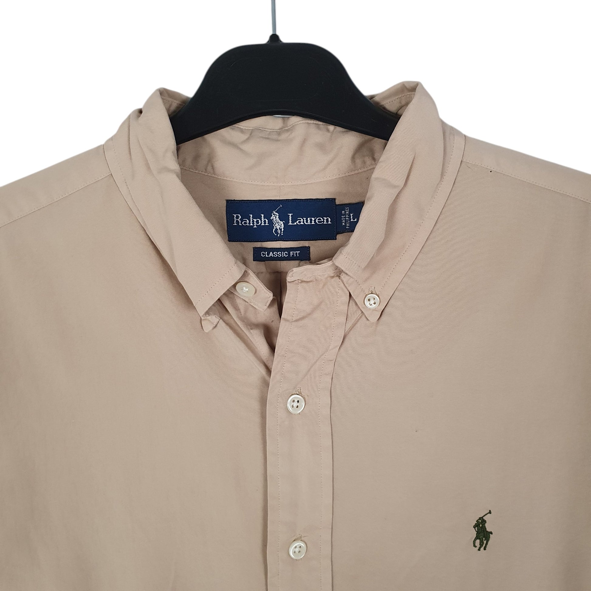 Mens Beige Ralph Lauren   Shirt