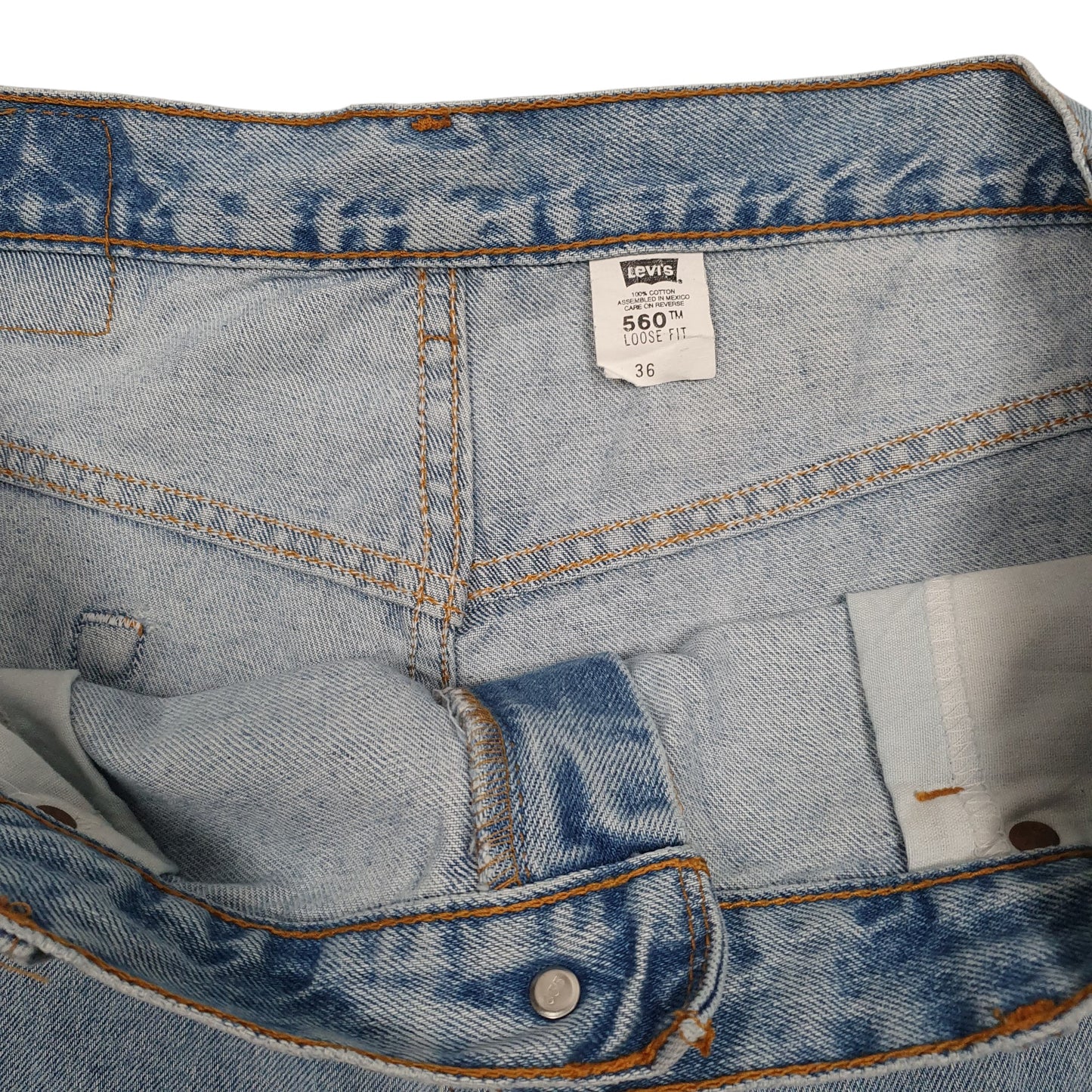 Mens Blue Levis Vintage 90s 560  Shorts