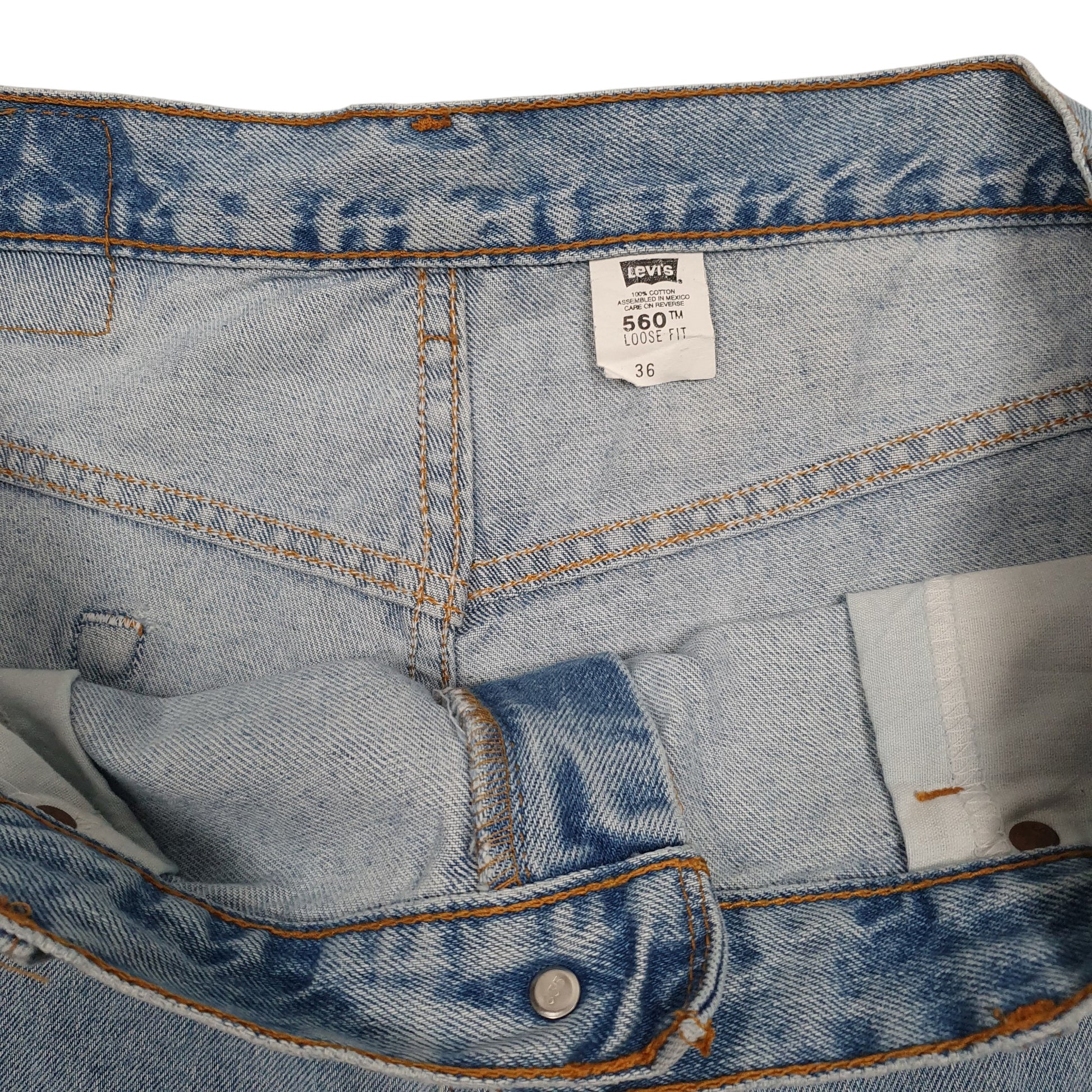 Mens Blue Levis Vintage 90s 560  Shorts