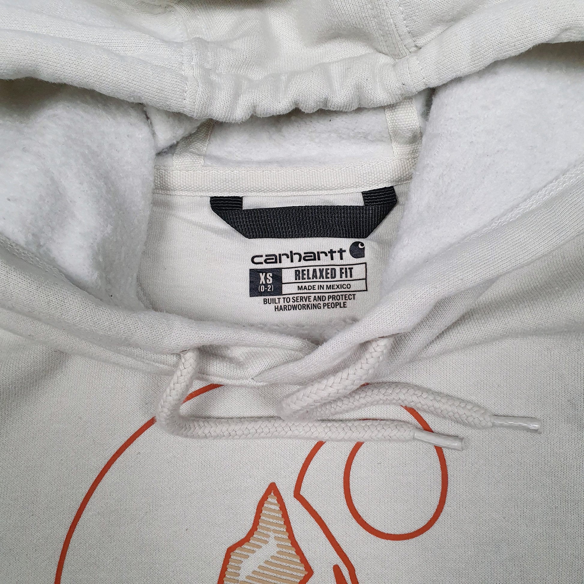 Womens Cream Carhartt  Hoodie Jumper