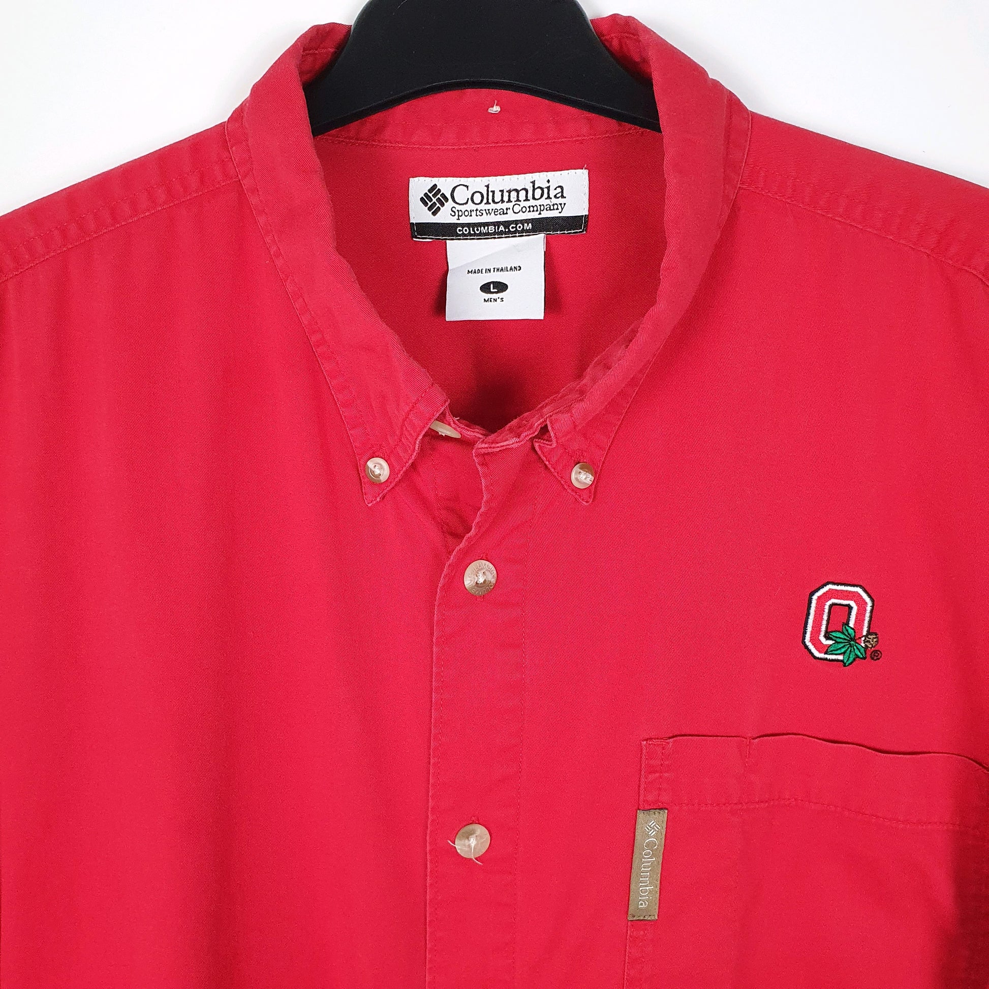 Mens Red Columbia Sportswear Company Ohio State  Shirt