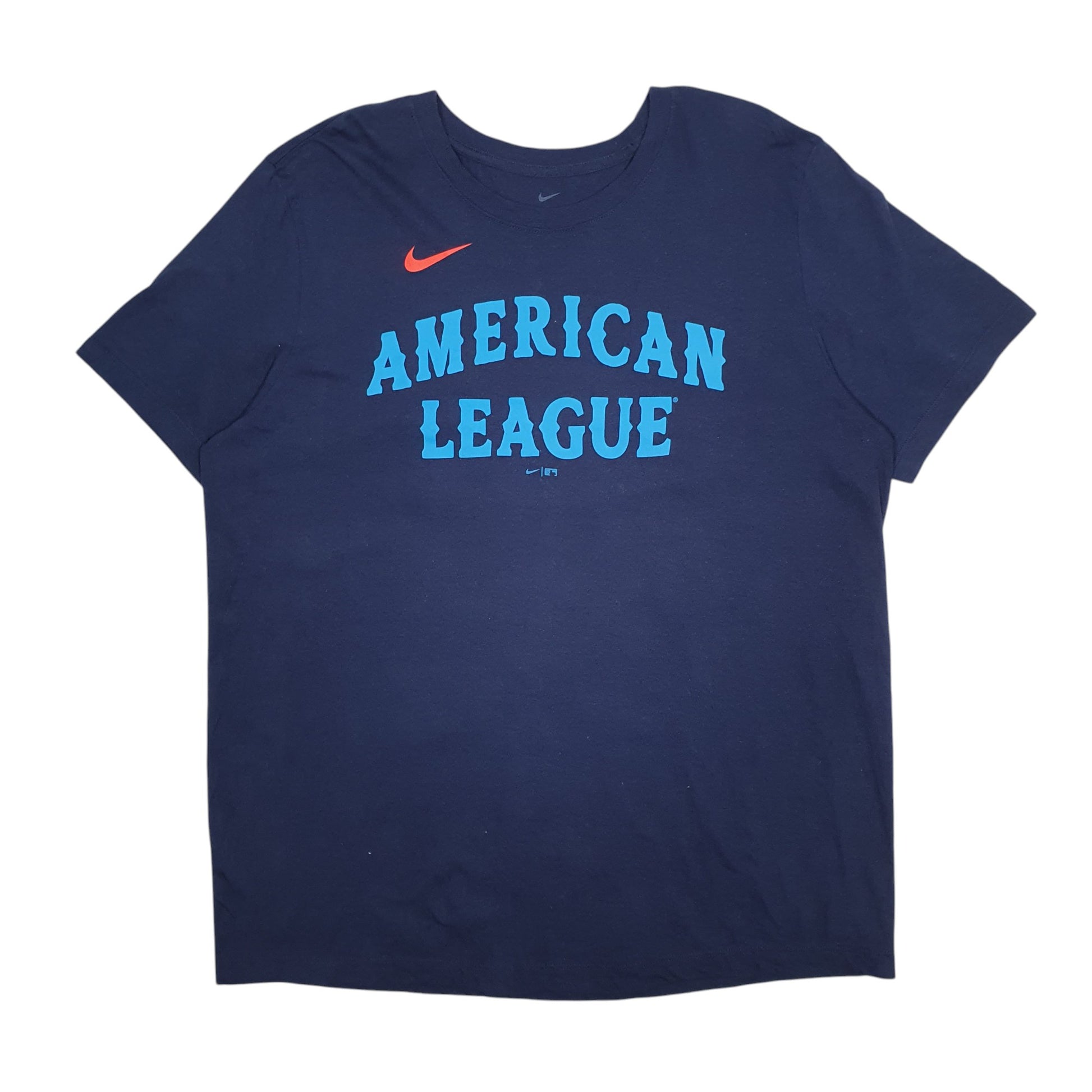 Mens Navy Nike MLB Baseball American League Short Sleeve T Shirt