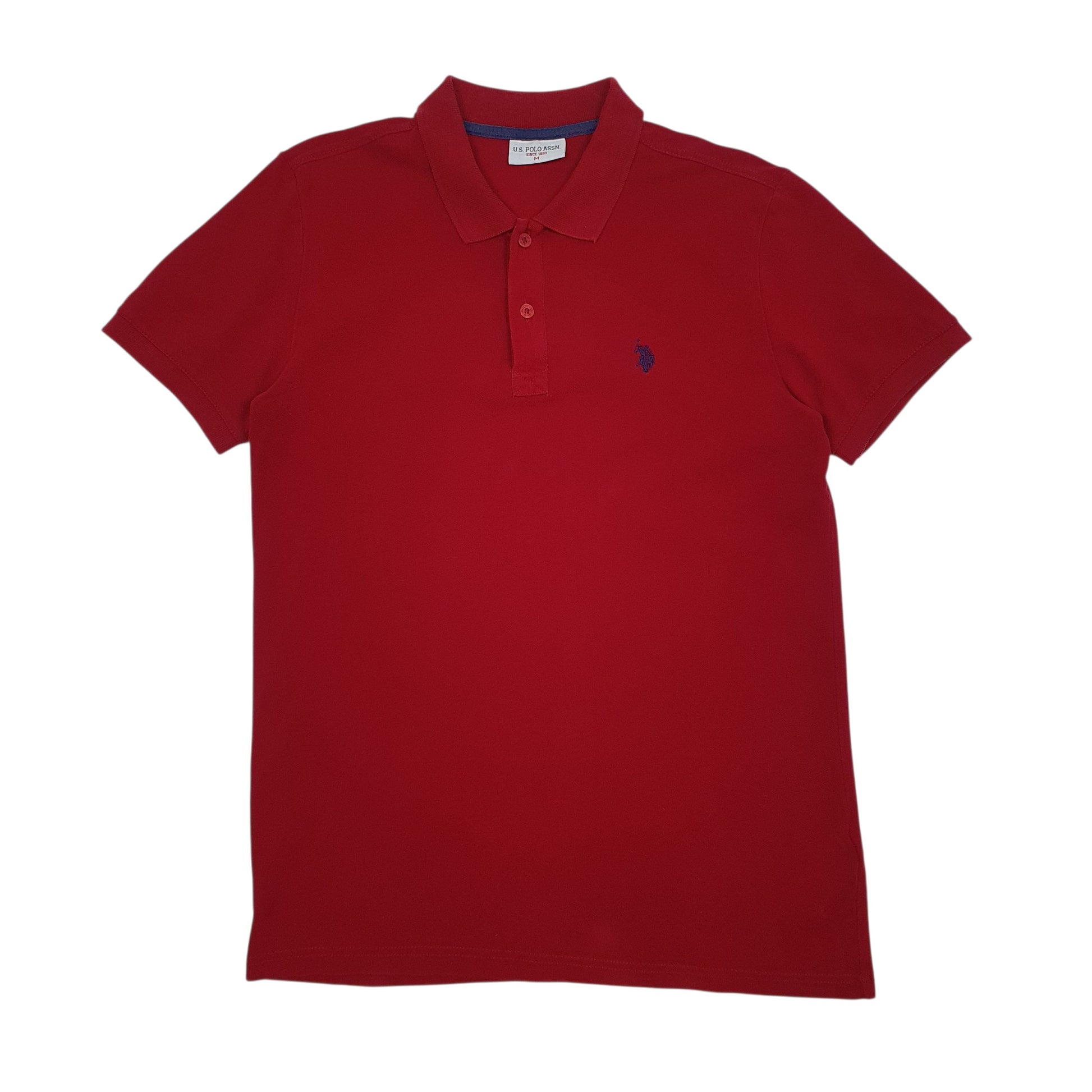Mens Burgundy US Polo Assn  Short Sleeve Polo Shirt