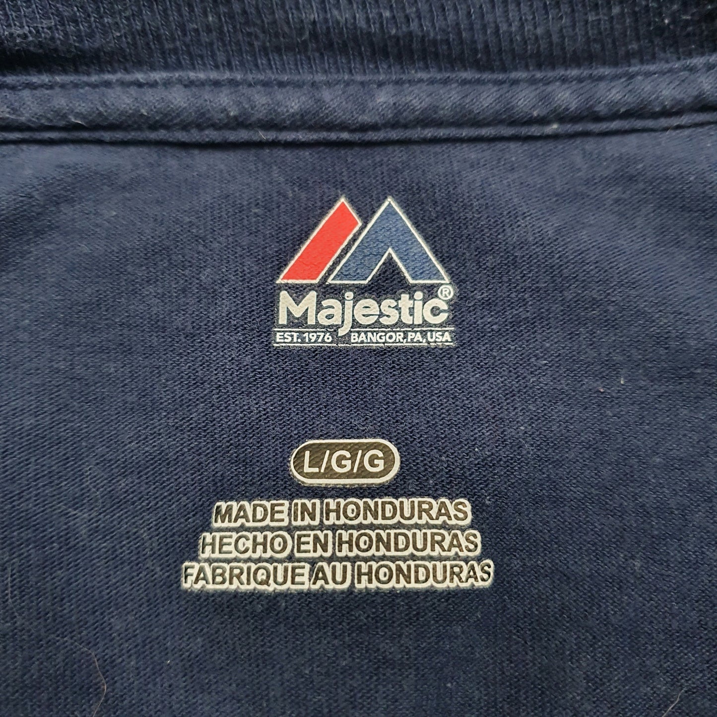 Mens Navy Majestic MLB Detroit Tigers  T Shirt