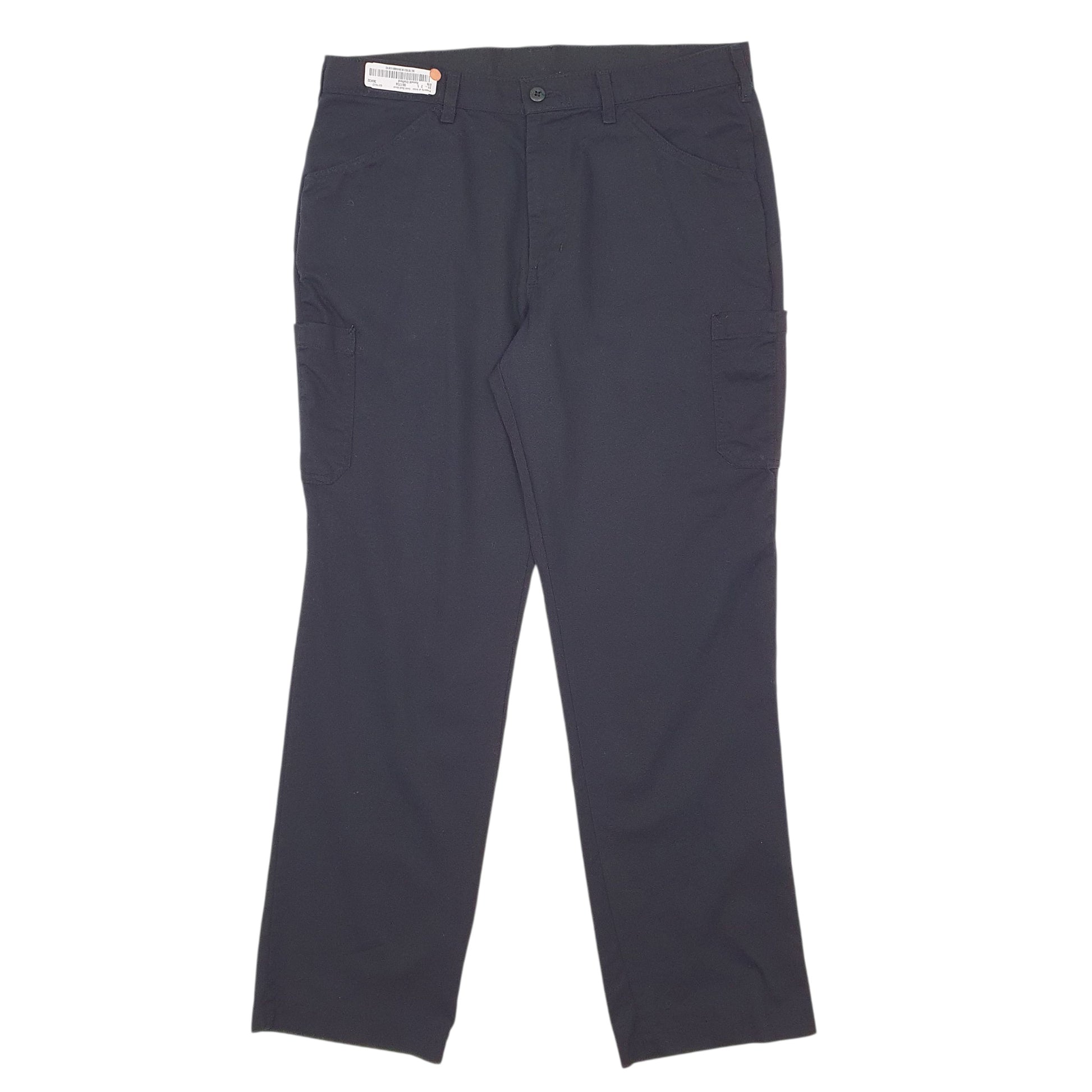 Mens Black Red Kap  Cargo Trousers