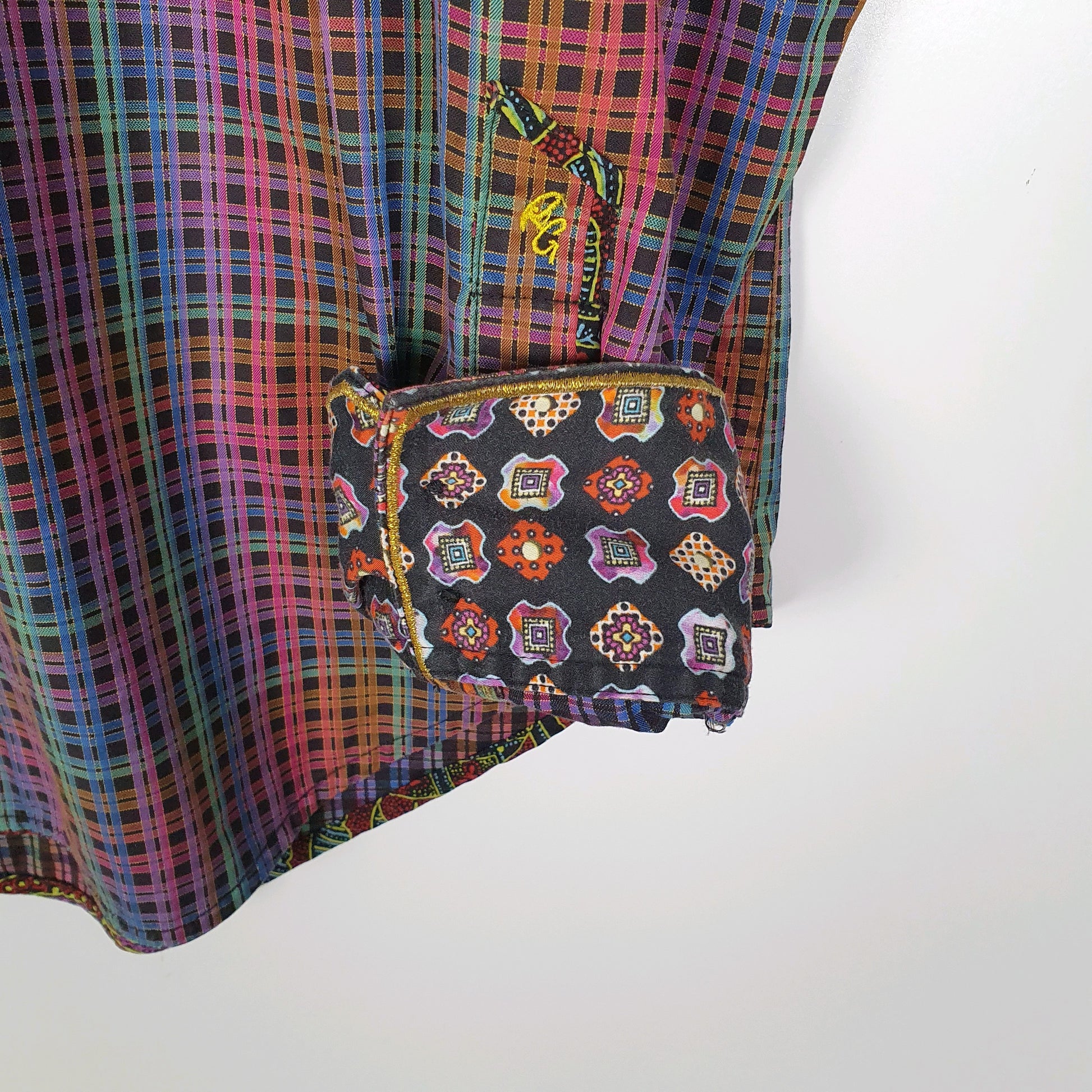 Mens Blue Robert Graham Limited Edition  Shirt