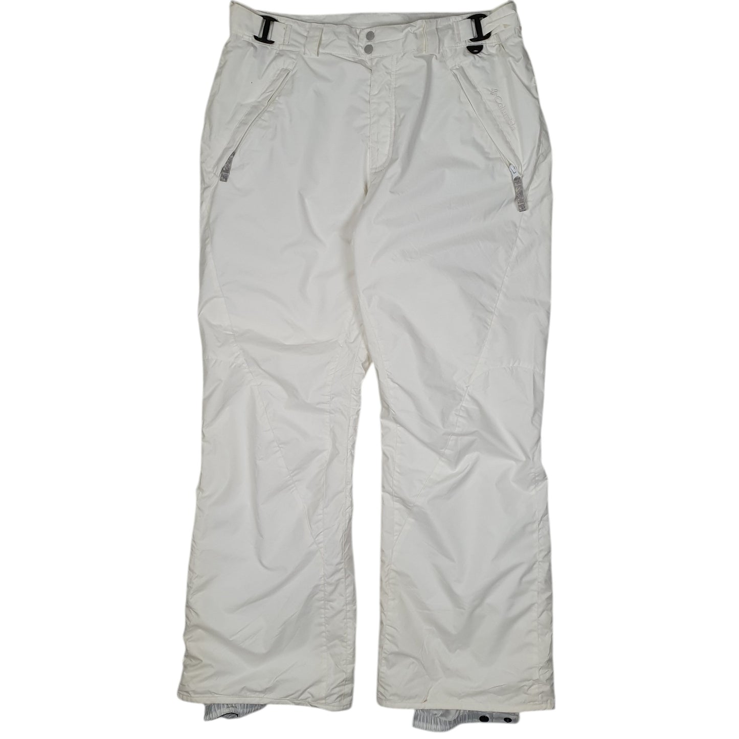 Womens White Columbia Sportswear Company Skiing Sallopettes Insulated Omnitech Walking Trousers