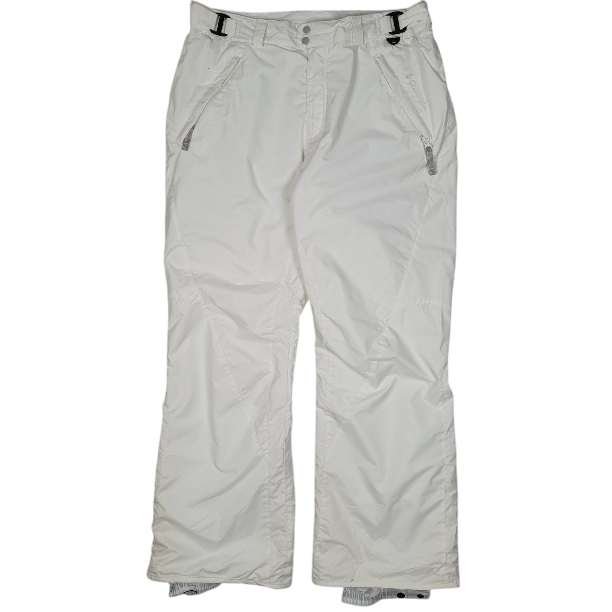 Womens White Columbia Sportswear Company Skiing Sallopettes Insulated Omnitech Walking Trousers