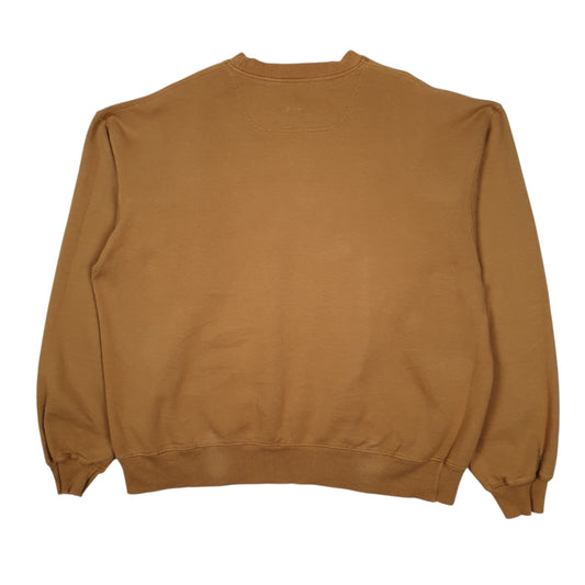 Mens Tan Champion  Crewneck Jumper