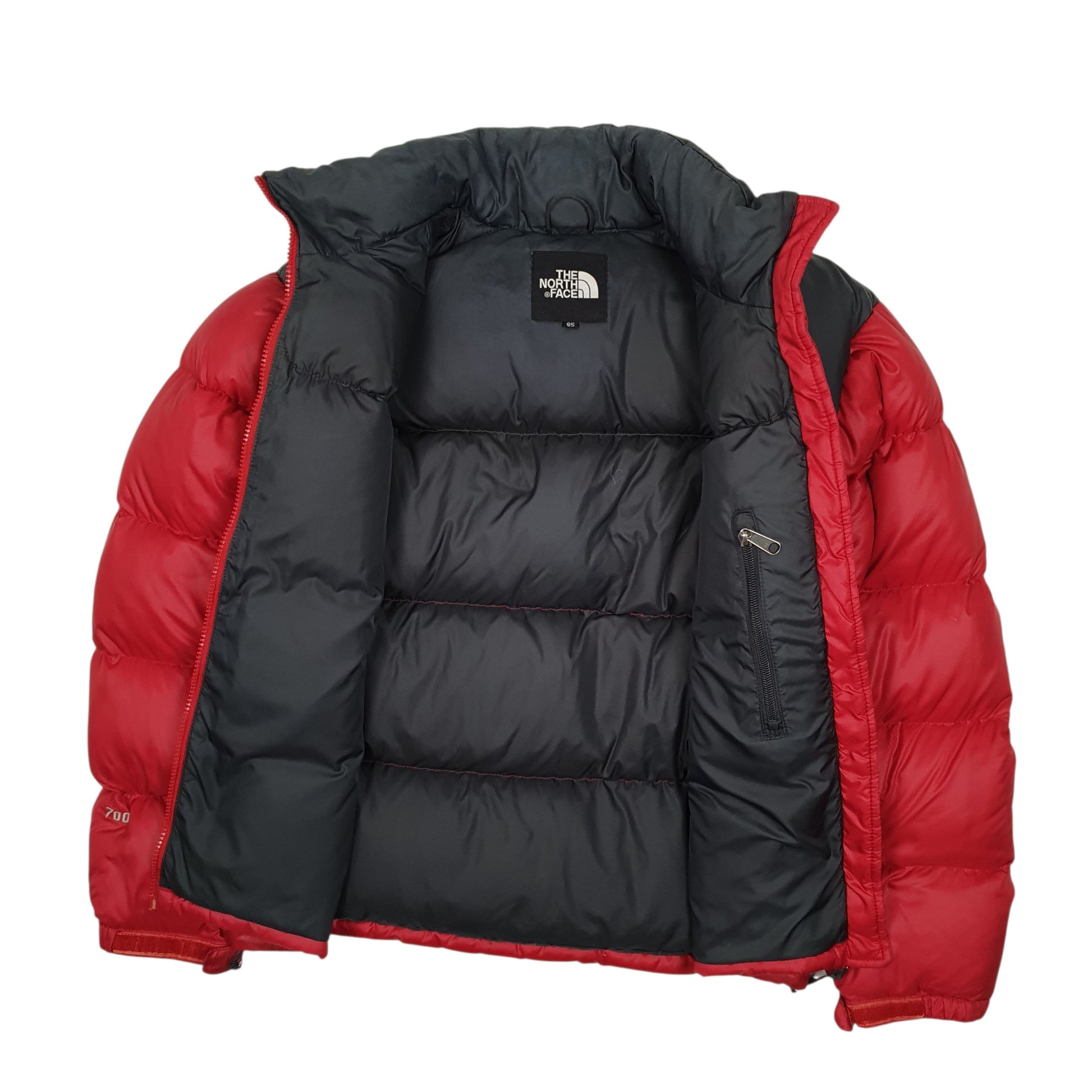 Mens Red The North Face Nuptse Retro 1996  Coat