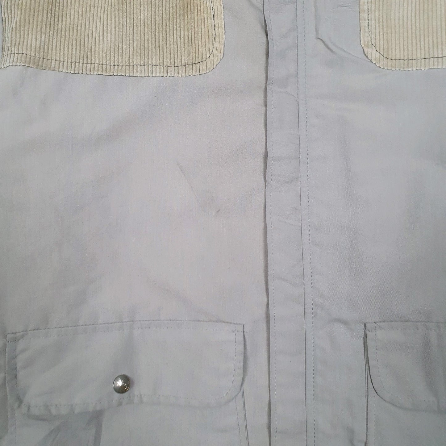 Mens Grey Cal Craft Vintage 90s Made In USA Western Cowboy  Coat