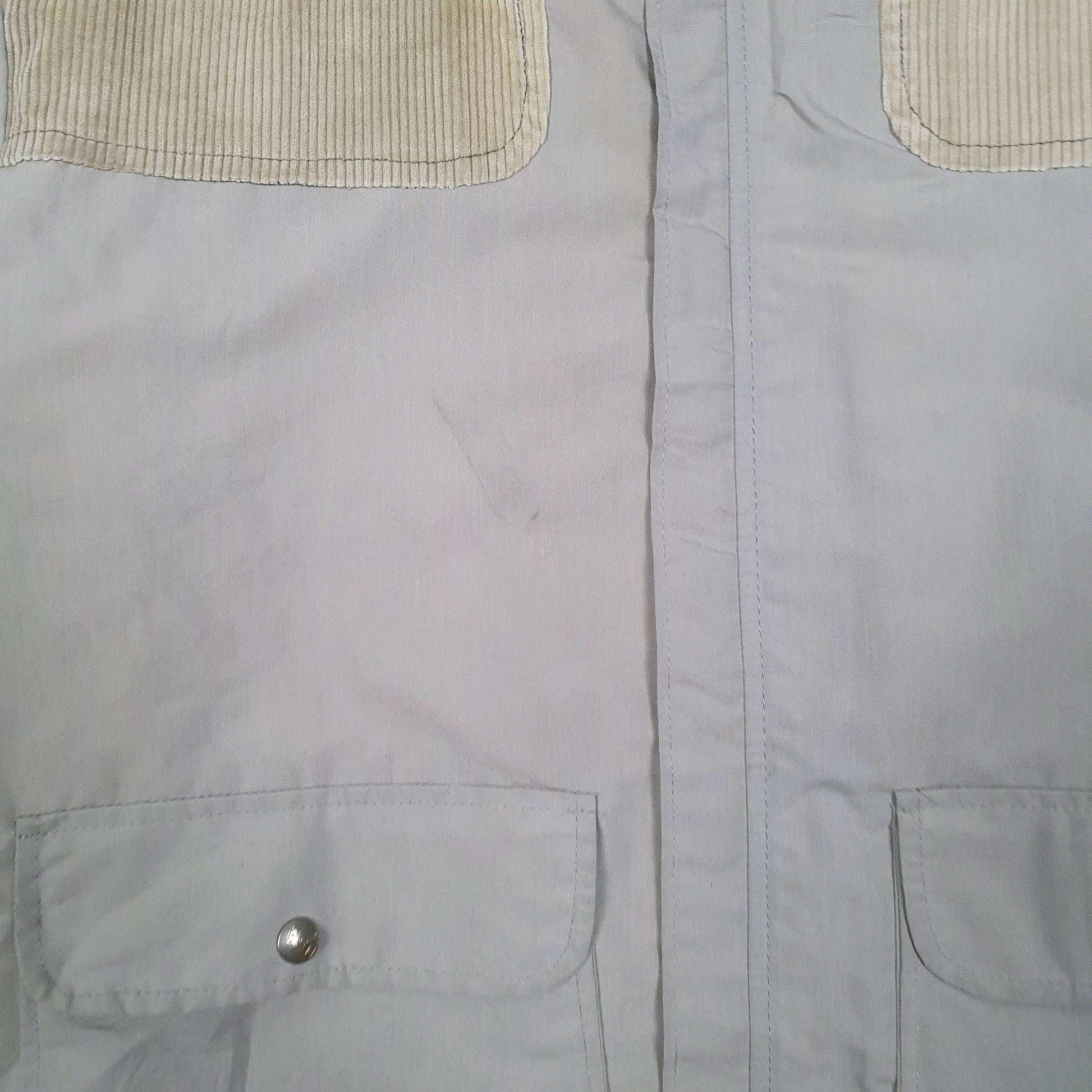 Mens Grey Cal Craft Vintage 90s Made In USA Western Cowboy  Coat