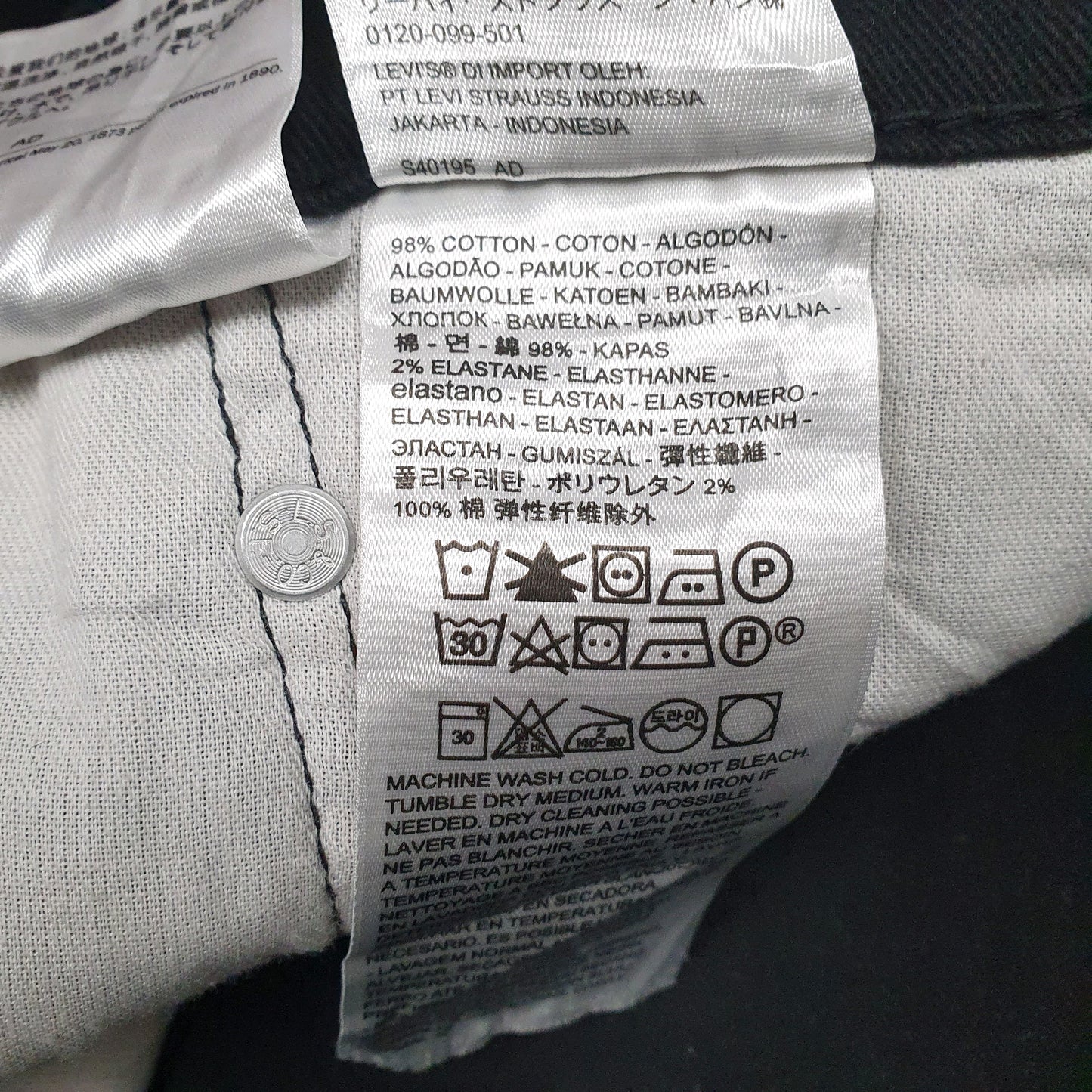 Mens Black Levis   Jeans