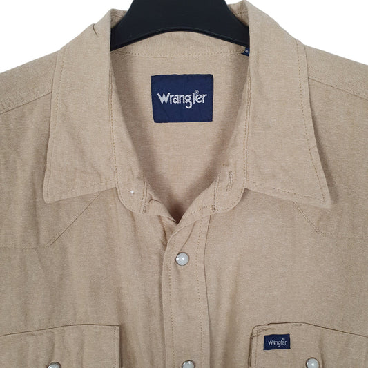 Mens Beige Wrangler   Shirt