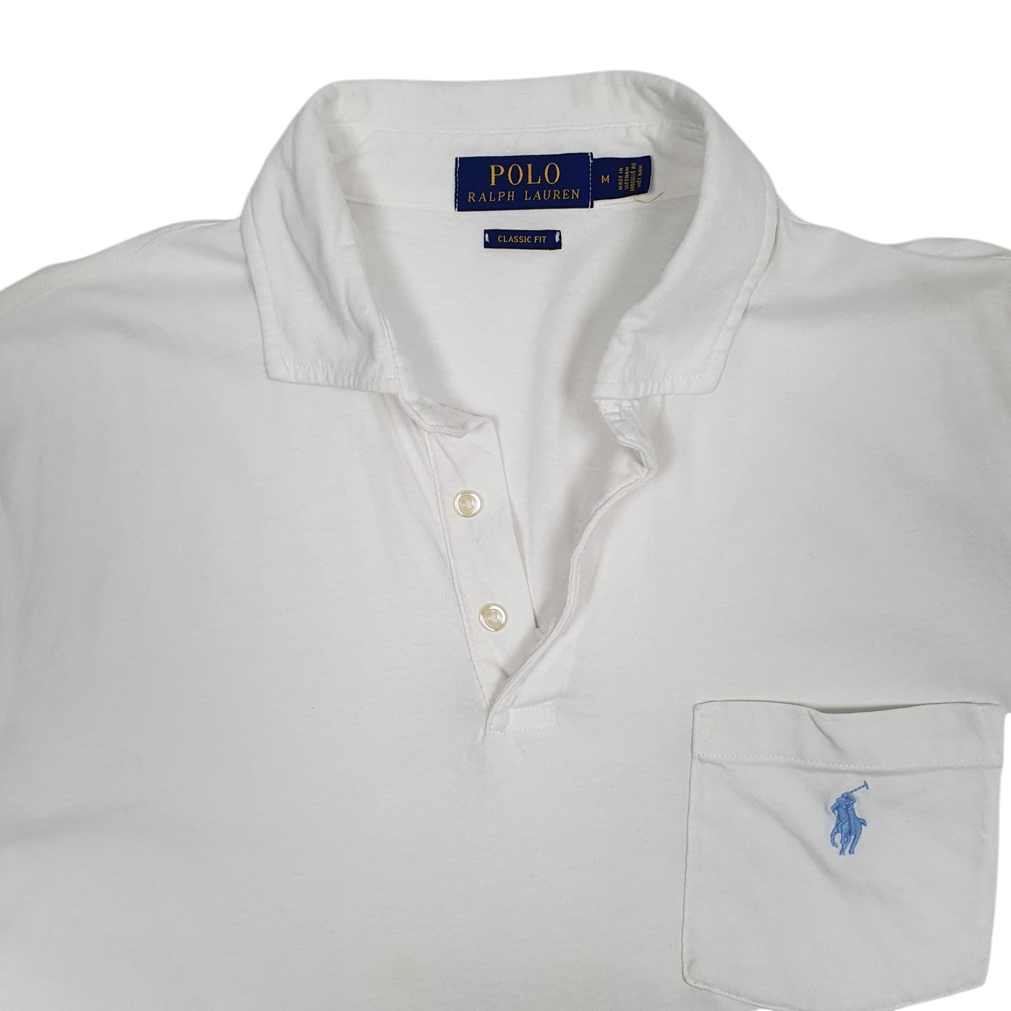 Mens White Polo Ralph Lauren   Polo Shirt