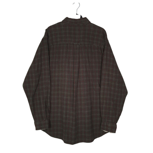 Mens Green Woolrich Thick Flannel  Shirt