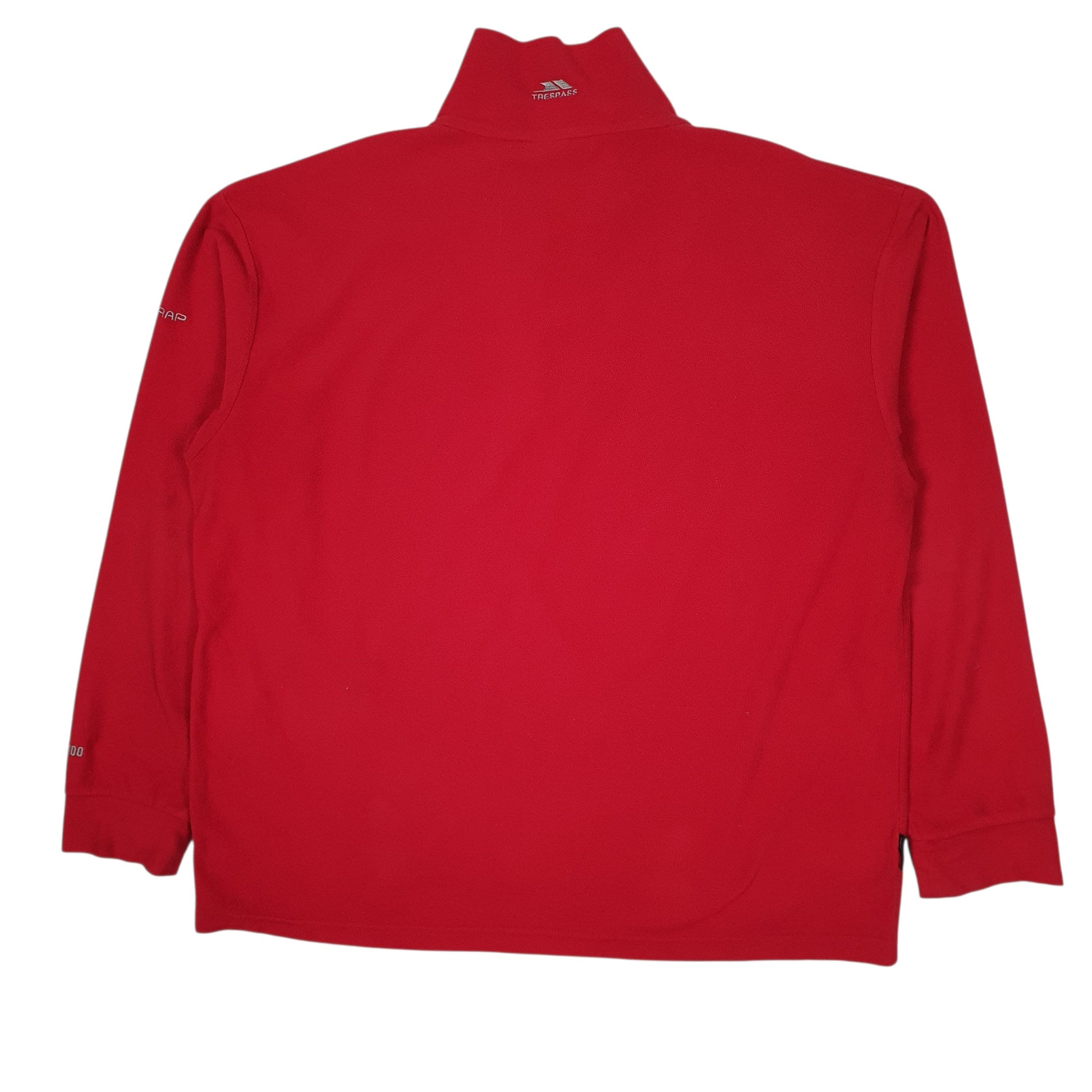 Mens Red Trespass  Quarter Zip Jumper