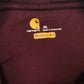 Mens Burgundy Carhartt K126 PRT Full Zip T Shirt