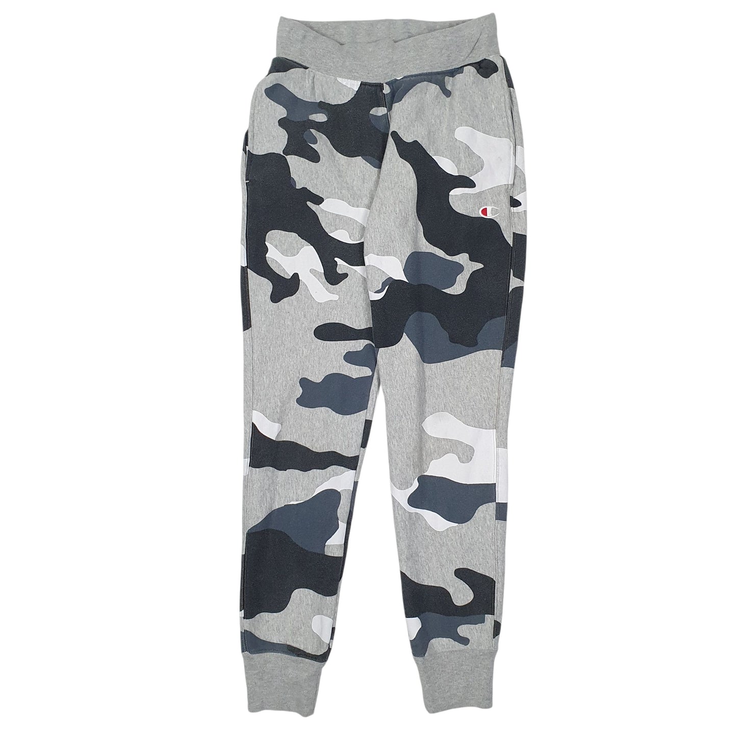 Mens Grey Champion Camo Reverse Weave Jogger Trousers