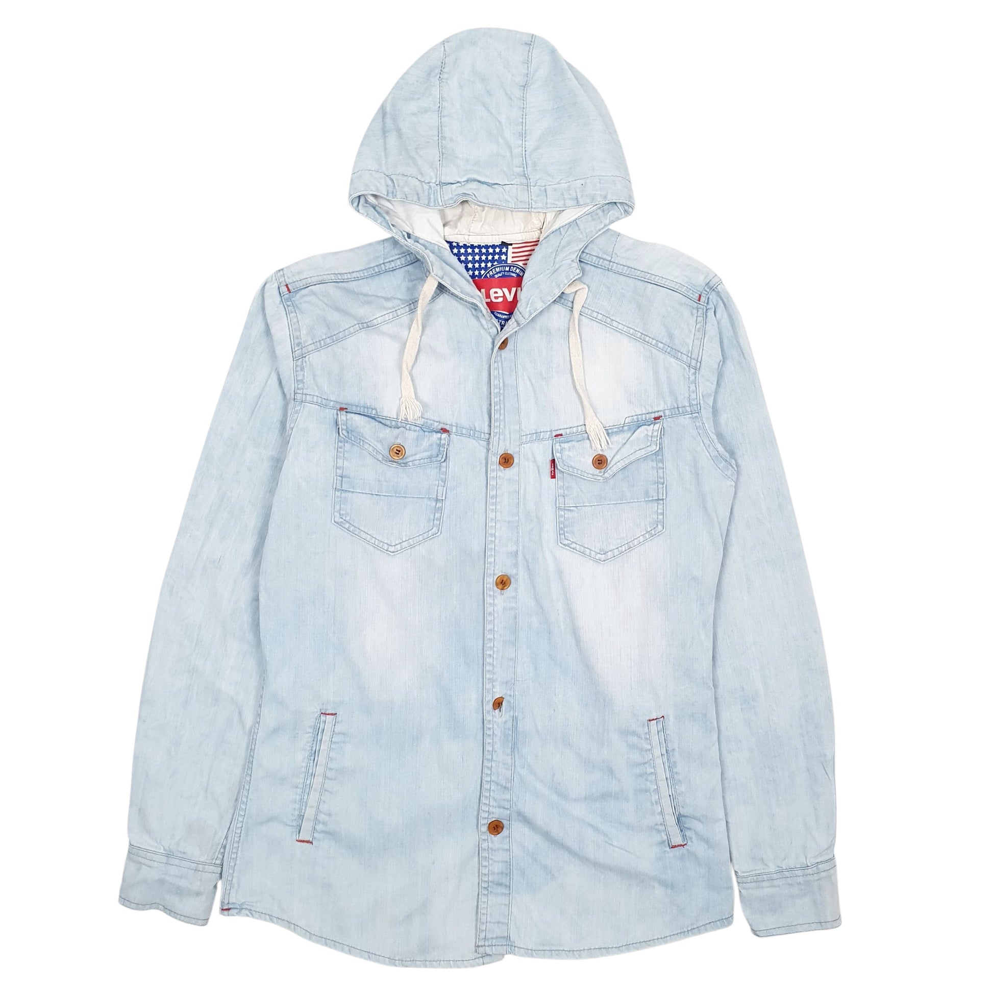 Womens Blue Levis   Coat