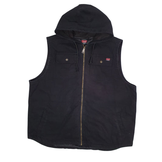 Mens Black Wrangler Workwear Hoodie  Coat