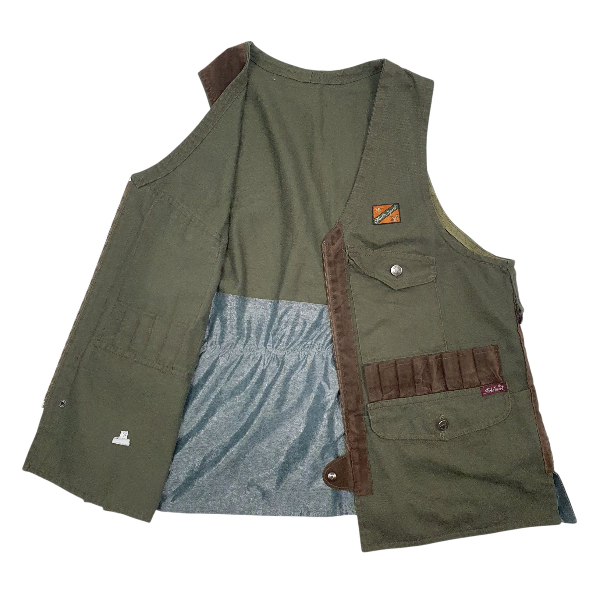 Mens Green Forlo Sport Shooting Hunting V Neck Coat