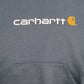 Mens Blue Carhartt Spellout Hoodie Jumper