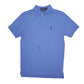 Mens Blue Polo Ralph Lauren Custom Slim Fit Short Sleeve Polo Shirt