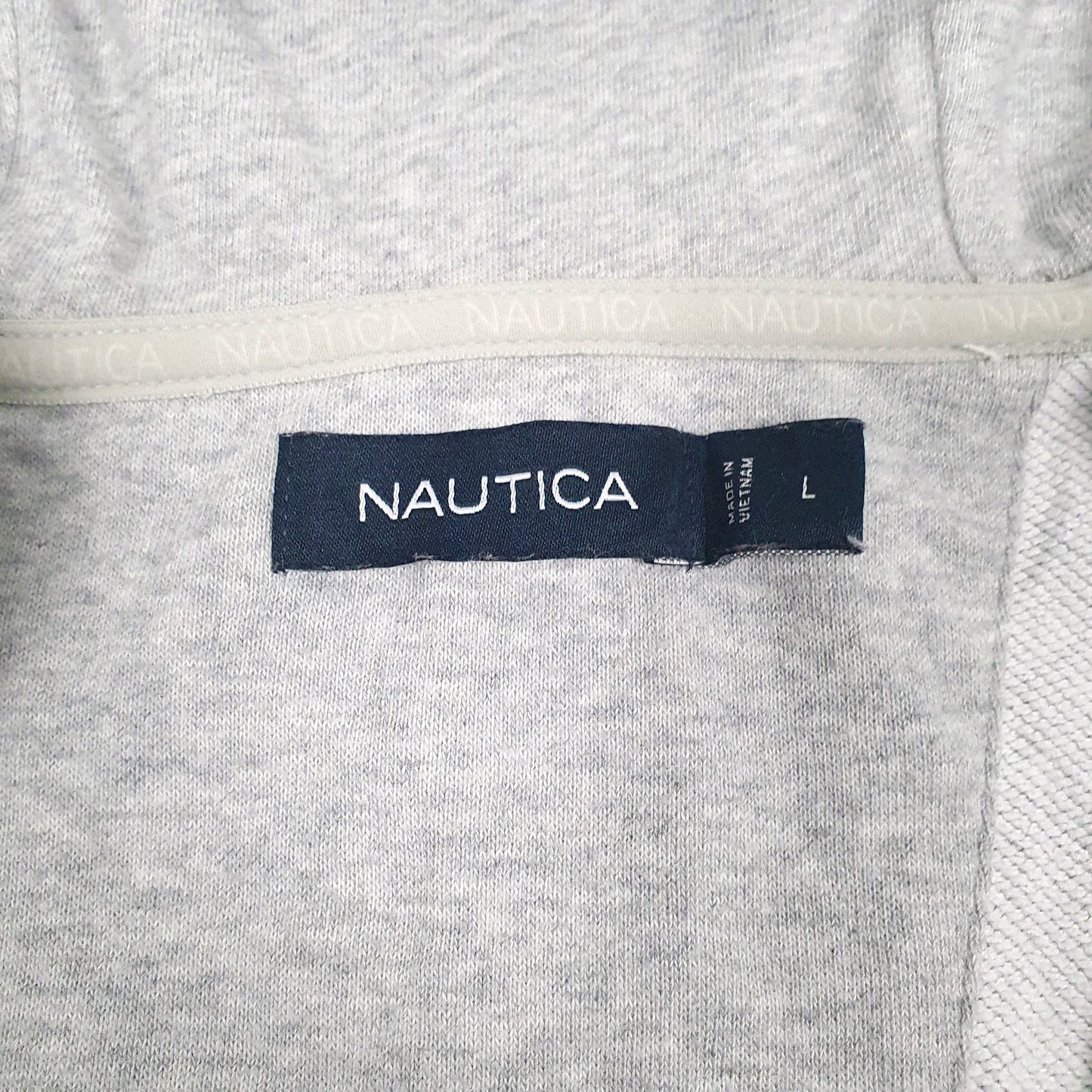 Mens Grey Nautica  Full Zip Jumper