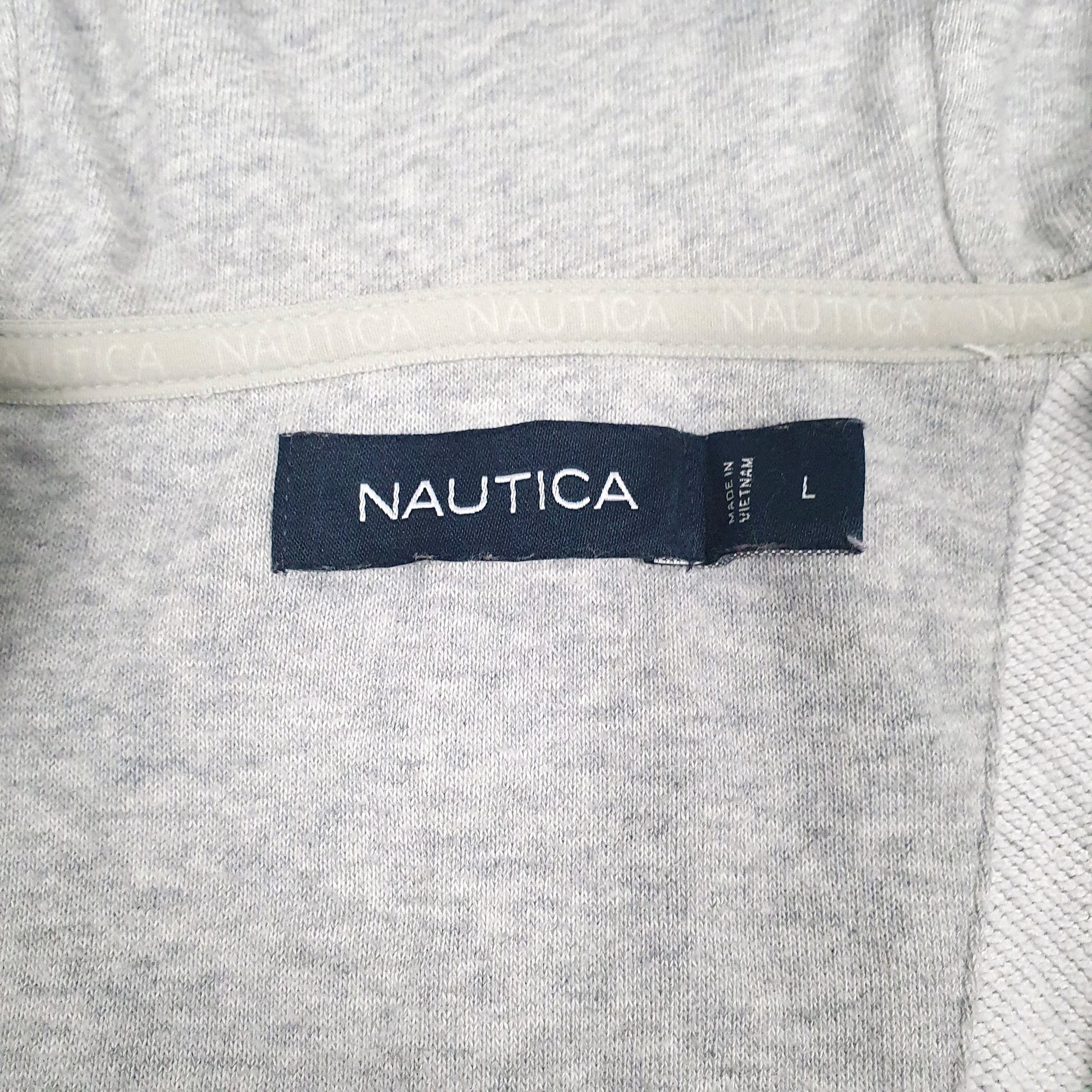 Mens Grey Nautica  Full Zip Jumper