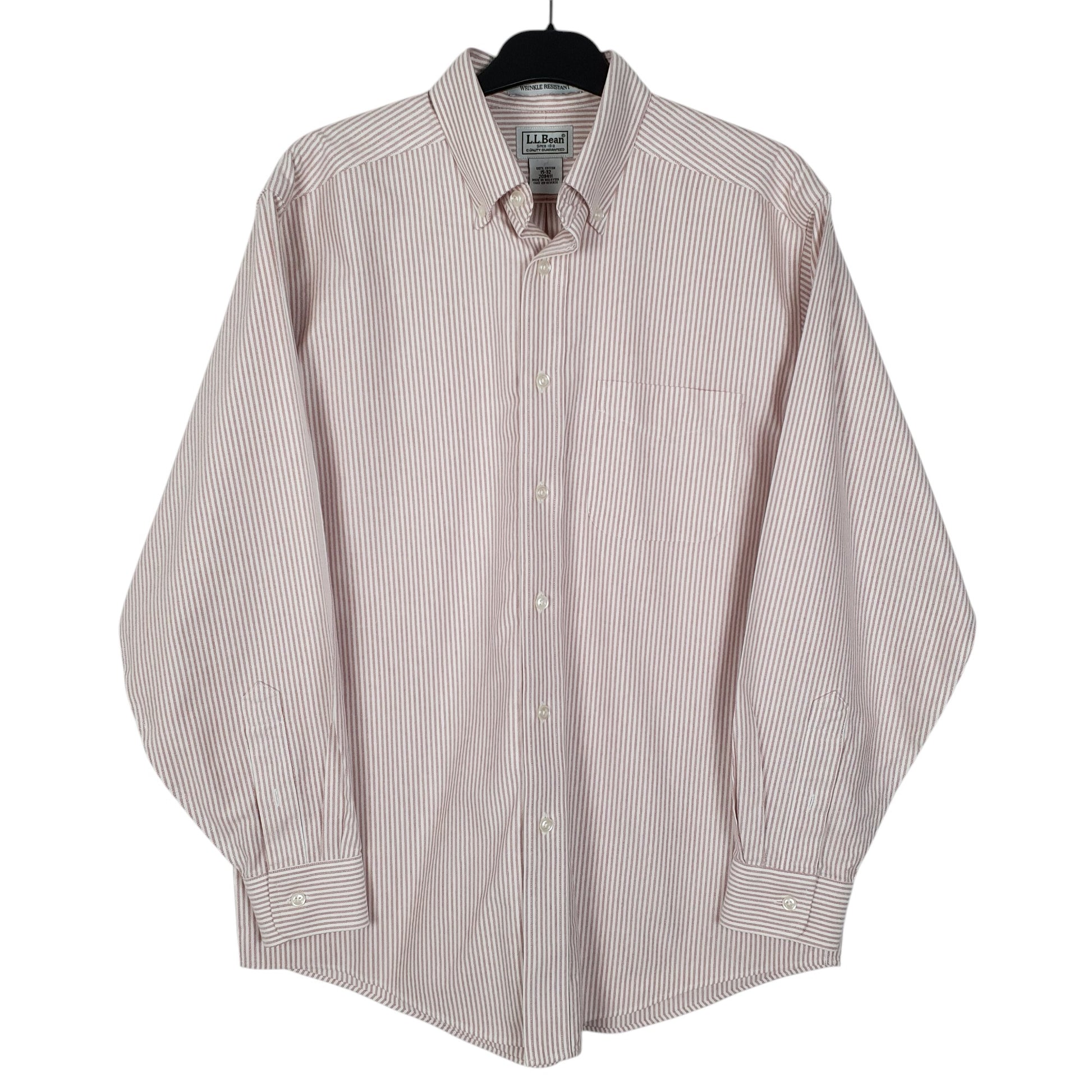 Mens Pink L.L.Bean  Long Sleeve Shirt